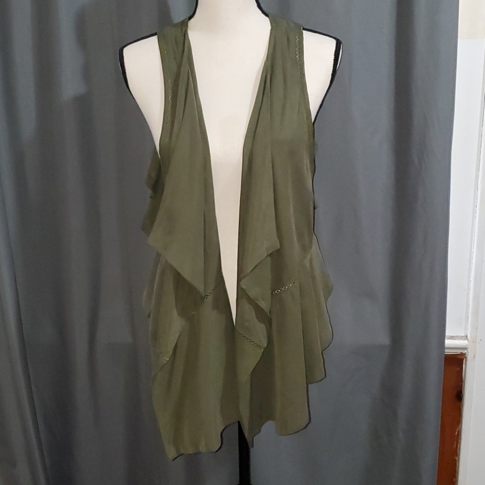 Free people open front vest